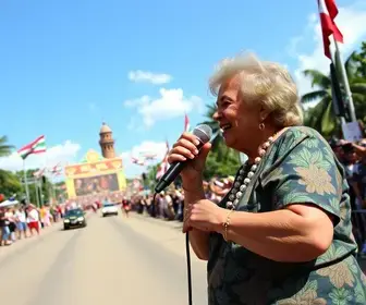 comício em Belém